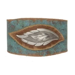 Cowgirl Confetti Women's Feather Step Leather Cuff Bracelet