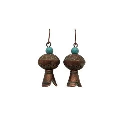 Cindy Smith Etched Squashend Earrings