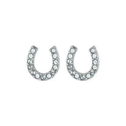 Montana Silversmiths Women's Crystal Horseshoe Stud Earrings
