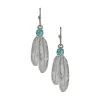 Montana Silversmiths Women's Gift Of Freedom Feather Earrings