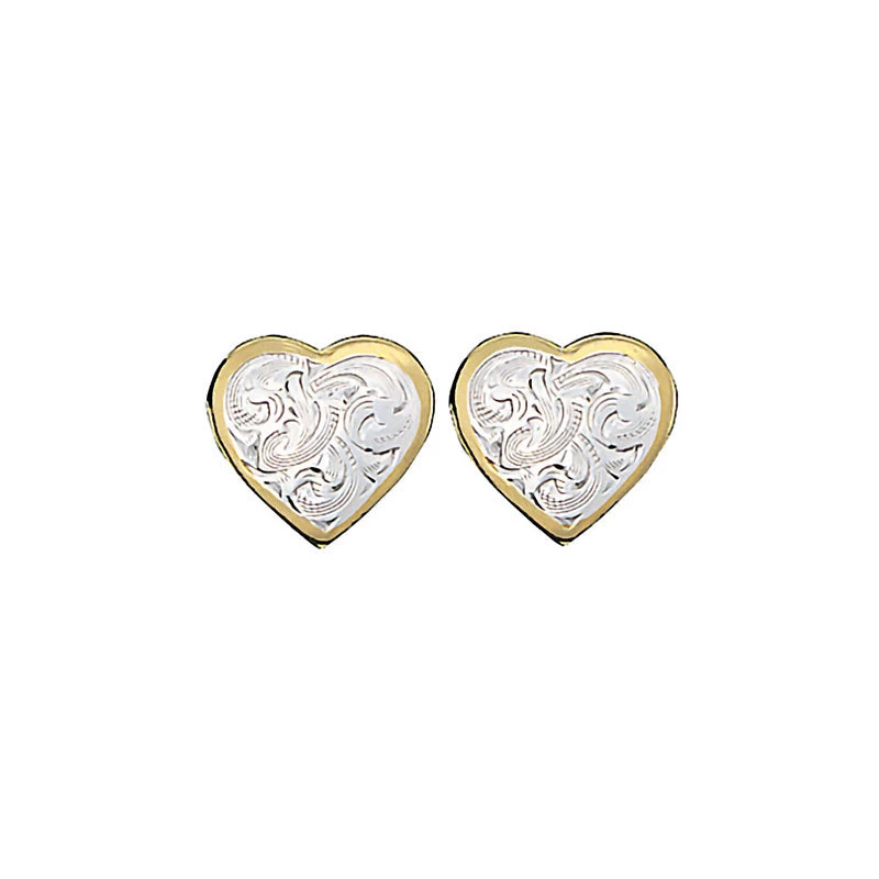 Montana Silversmiths Women's Heart Stud Earrings 1 Montana Silversmiths Women's Heart Stud Earrings