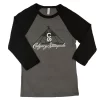Calgary Stampede Teepee Logo Black & Grey Baseball Tee