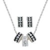 Montana Silversmiths Women's Crystal Shine 3 Ring Jewelry Set