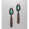 Cowgirl Confetti Women's Hint Of Glamour Stone & Tassel Earrings