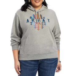 Ariat Women's REAL Beartooth Hoodie -Western Fashion Ladies AIL 10041632 front plus