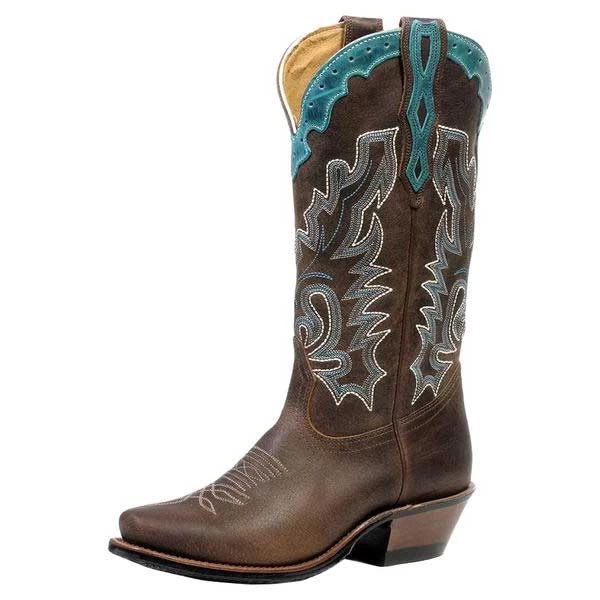 Boulet Women's Cutter Toe Cowgirl Boots 1 Boulet Women's Cutter Toe Cowgirl Boots