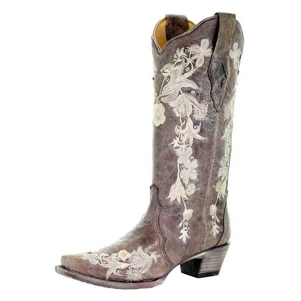 Corral Women's Sweetie Lisa Western Wedding Cowgirl Boots 1 Corral Women's Sweetie Lisa Western Wedding Cowgirl Boots