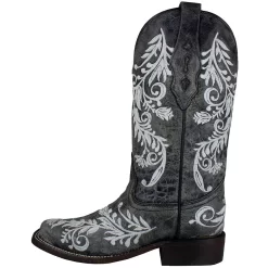 Corral Women's Glow In The Dark Square Toe Cowgirl Boots -Western Fashion Ladies CBC A4162 M