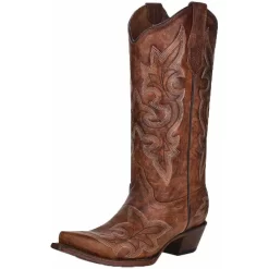 Circle G Women's Embroidered Snip Toe Cowgirl Boots