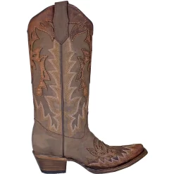 Circle G Women's Overlay & Embroidery Wing Cowgirl Boots -Western Fashion Ladies CBC L6031 3