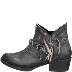 Circle G Women's Zipper With Fringe Round Toe Cowgirl Boots -Western Fashion Ladies CBC Q5141 M