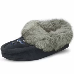 Lammle's Women's Fur Trim Moccasins