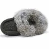 Lammle's Womens' Fur Trim Moccasins