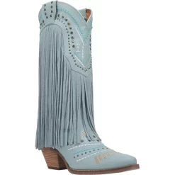 Dingo Women's Gypsy Leather Cowgirl Boots 25 Dingo Women's Gypsy Leather Cowgirl Boots -Western Fashion Ladies DNP DI737 Blue 1