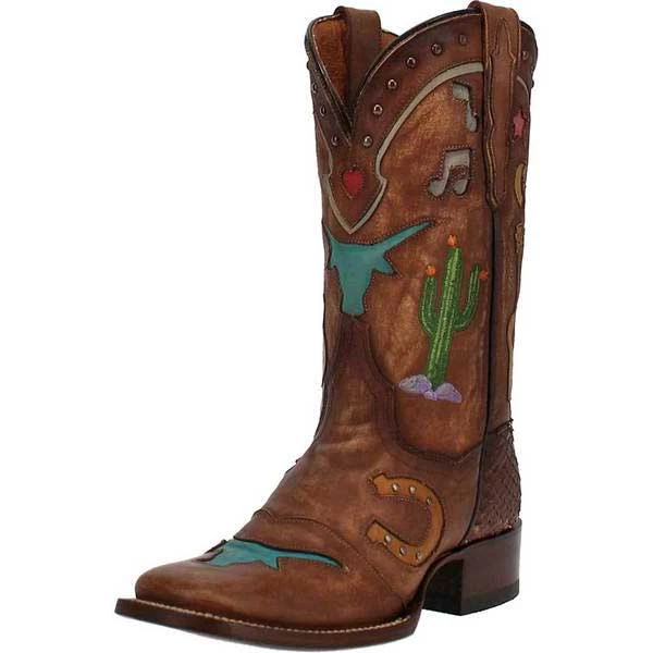 Dan Post Women's Western Dream Square Toe Cowgirl Boots 1 Dan Post Women's Western Dream Square Toe Cowgirl Boots