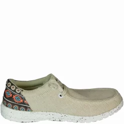 Roper Women's Aztec Accent Canvas Slip-On Shoes -Western Fashion Ladies KAR 92117933012 3