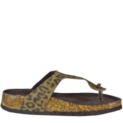Roper Women's Leopard Print Thong Sandals -Western Fashion Ladies KAR 9216072880 3