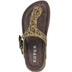 Roper Women's Leopard Print Thong Sandals -Western Fashion Ladies KAR 9216072880 6