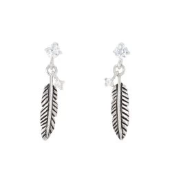 Montana Silversmiths Women's Feather Whispers Earrings