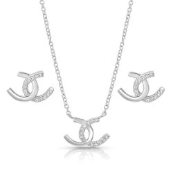 Montana Silversmiths Women's Horseshoe Happiness Jewelry Set