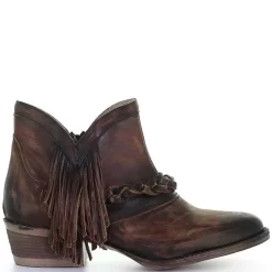 Circle G Women's Zipper With Fringe Round Toe Cowgirl Boots -Western Fashion Ladies Q5139 a