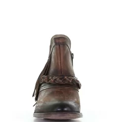 Circle G Women's Zipper With Fringe Round Toe Cowgirl Boots -Western Fashion Ladies Q5139 c