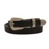 Wrangler Women's Hair On Hide Scallop Buckle Belt