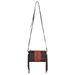 Montana West Hair-On Cowhide Leather Fringe Clutch/Crossbody Purse -Western Fashion Ladies TRN RLH 023CF 3
