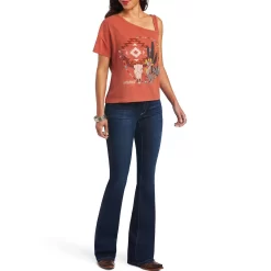 Ariat Women's Around And Around T-Shirt -Western Fashion Ladies ariat women s around and around t shirt