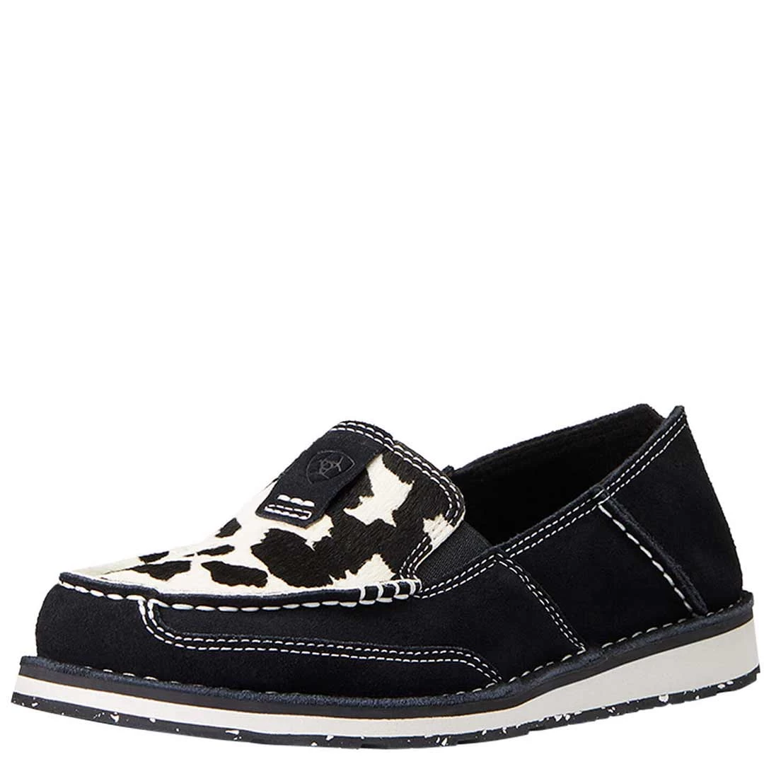 Ariat Women's Cruiser Cow Print Slip-On Shoes 1 Ariat Women's Cruiser Cow Print Slip-On Shoes