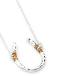 Wyo-Horse Women's Wire Wrapped Horseshoe Necklace -Western Fashion Ladies b6b80ae12d779e3d23613b0e7c545ebd