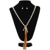 Blazin Roxx Women's Pearl Fringe Jewelry Set