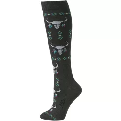 Boot Doctor Women's Steer Skull Boot Socks