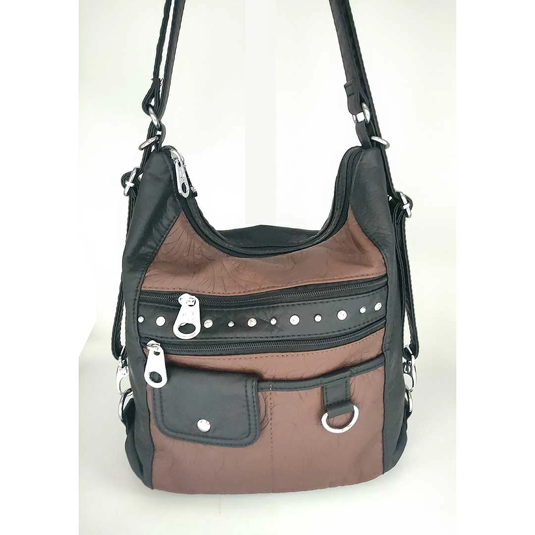 Unique West Women's 2 Tone Convertible Bag 1 Unique West Women's 2 Tone Convertible Bag