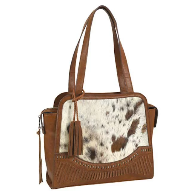 Catchfly Chestnut Hair-On-Hide Satchel 1 Catchfly Chestnut Hair-On-Hide Satchel