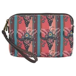 Catchfly Floral Steer Head Essentials Pouch