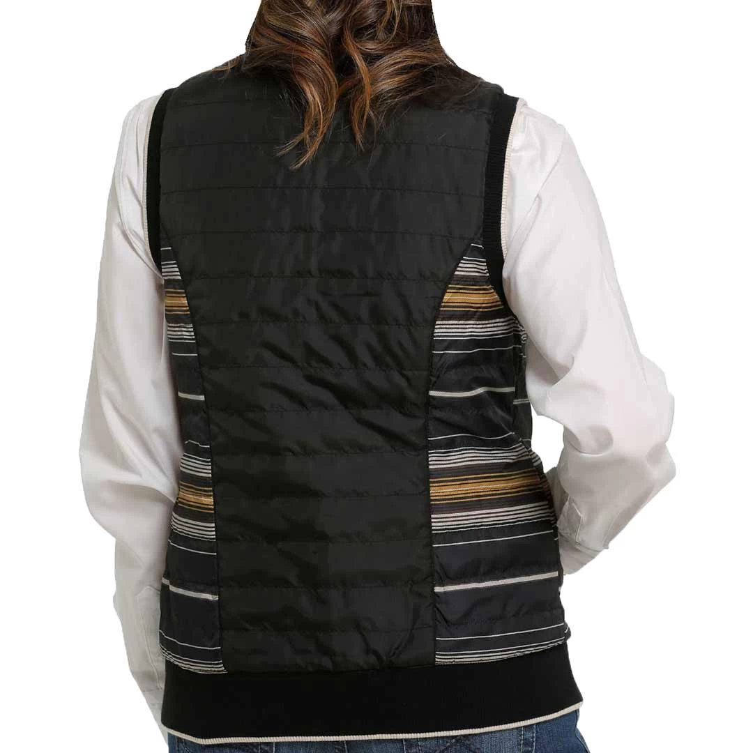 Cinch Women's Quilted Reversible Stripe Vest 6 Cinch Women's Quilted Reversible Stripe Vest - Image 6