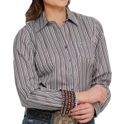 Cinch Women's Striped Button-Down Shirt