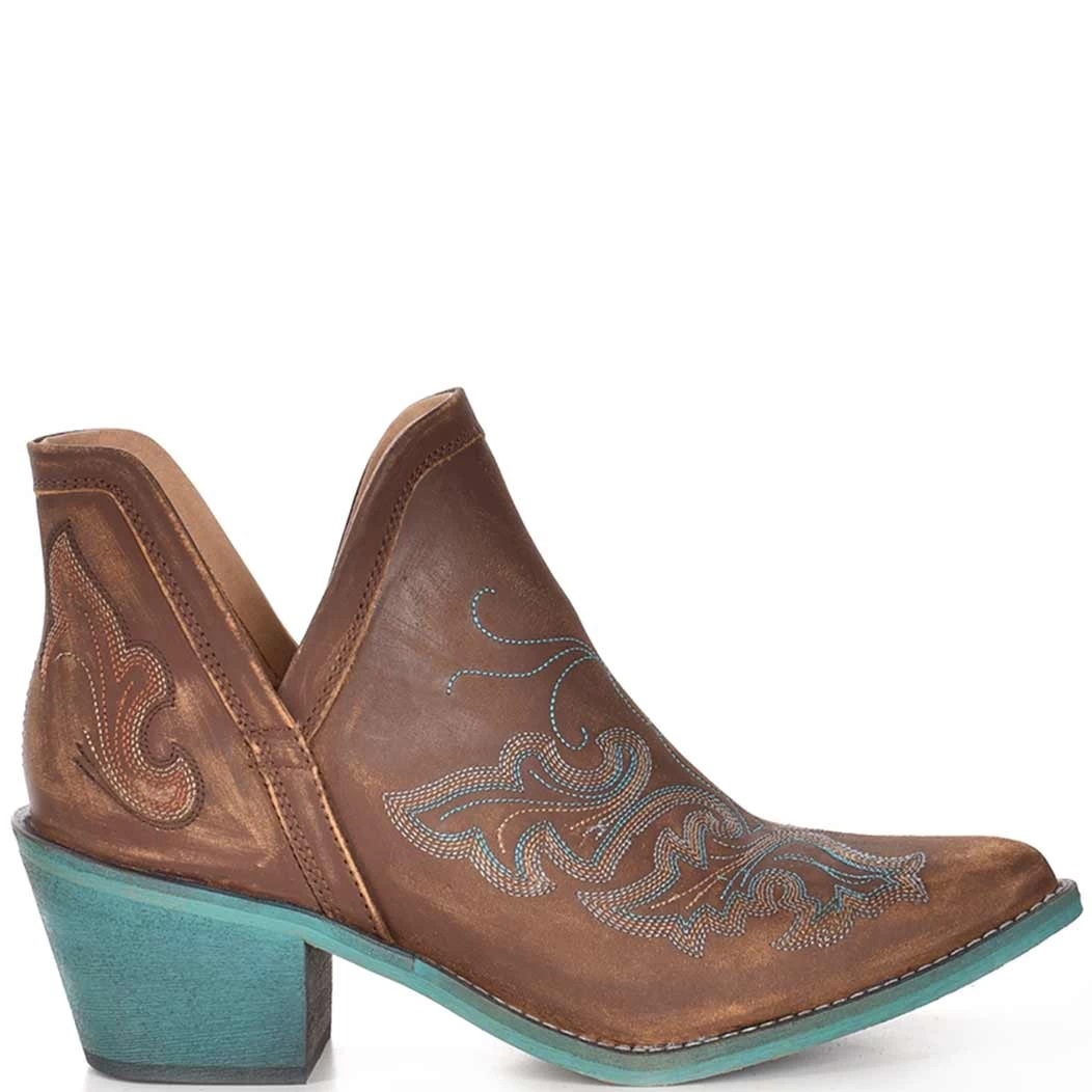 Circle G Women's Cut Out Snip Toe Ankle Cowgirl Boots 4 Circle G Women's Cut Out Snip Toe Ankle Cowgirl Boots - Image 4