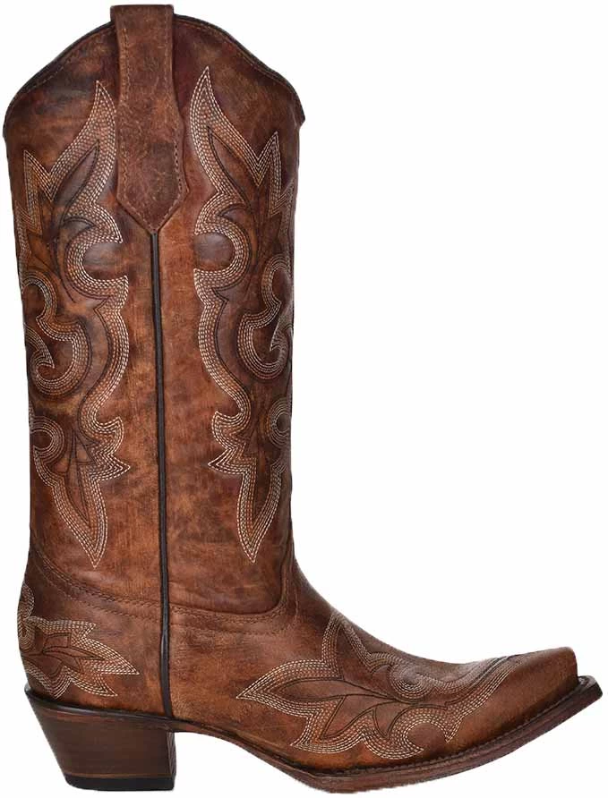 Circle G Women's Embroidered Snip Toe Cowgirl Boots 3 Circle G Women's Embroidered Snip Toe Cowgirl Boots - Image 3