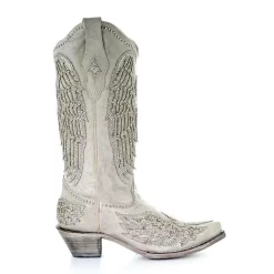 Corral Women's Angela Western Wedding Cowgirl Boots -Western Fashion Ladies corral angela cross wing western wedding cowgirl boot