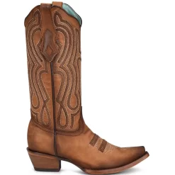 Corral Boot Co. Women's Leather Embroidered Cowgirl Boots -Western Fashion Ladies corral boot co women s leather embroidered cowgirl boots