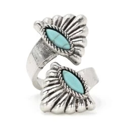 Cowgirl Confetti Women's Silver Wings Ring