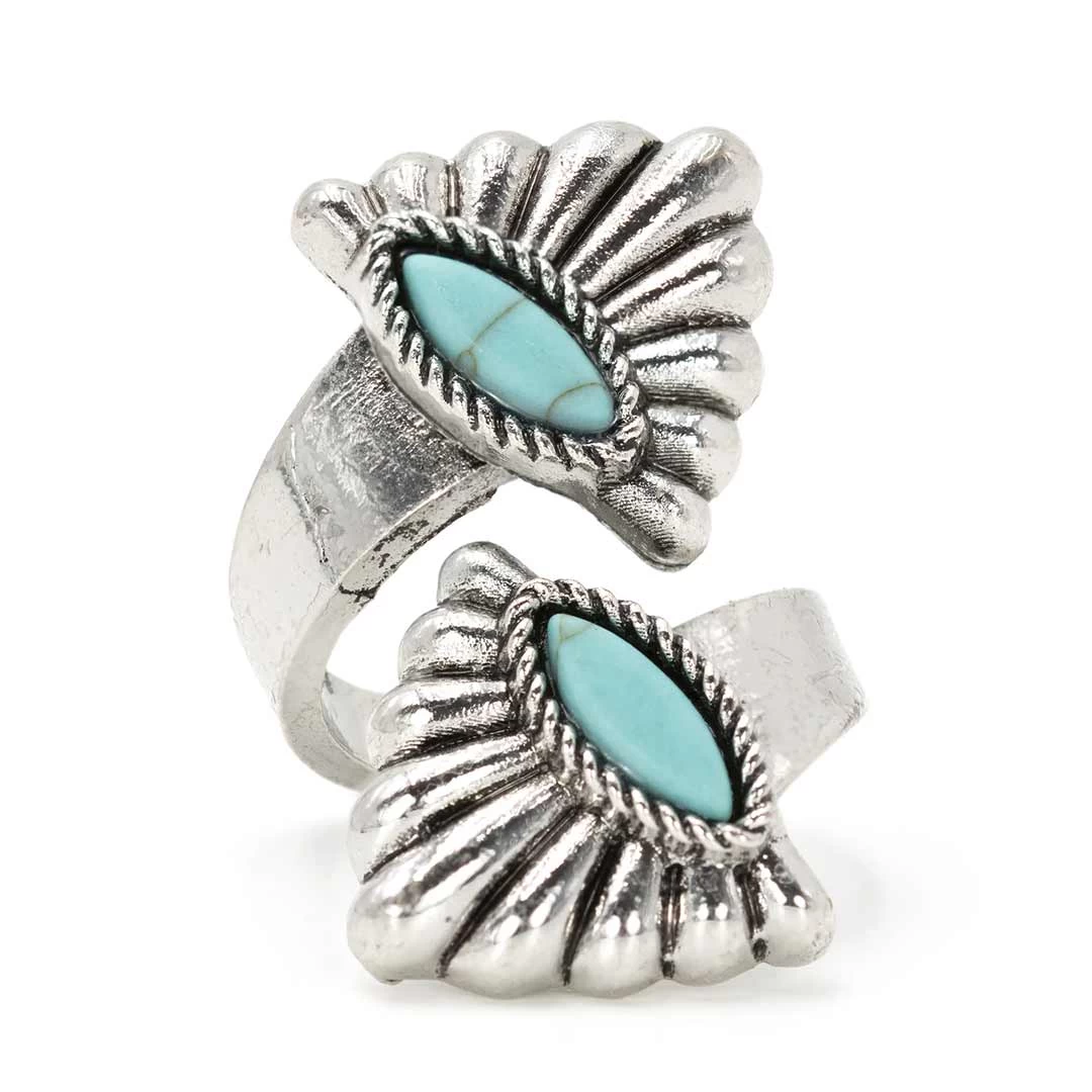Cowgirl Confetti Women's Silver Wings Ring 1 Cowgirl Confetti Women's Silver Wings Ring