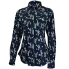 Cowgirl Hardware Women's Leopard Cactus Print Snap Shirt