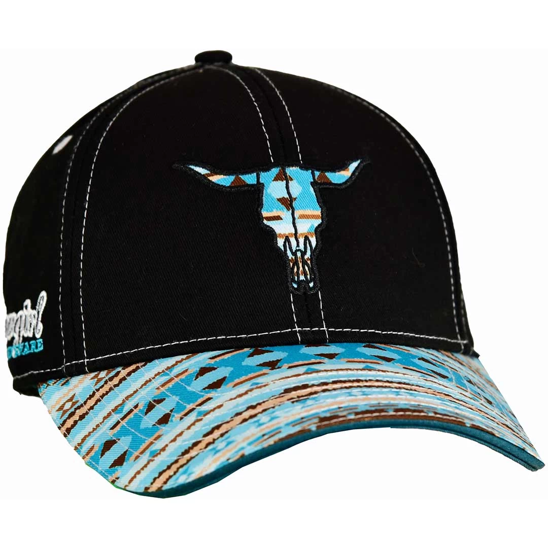 Cowgirl Hardware Women's Steer Skull Cap 1 Cowgirl Hardware Women's Steer Skull Cap