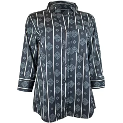 Cruel Denim Women's Medallion Print Button-Down Shirt