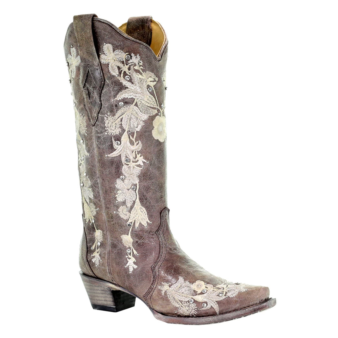 Corral Women's Sweetie Lisa Western Wedding Cowgirl Boots 2 Corral Women's Sweetie Lisa Western Wedding Cowgirl Boots - Image 2