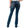 Grace In LA Women's Dreamcatcher Bootcut Jeans