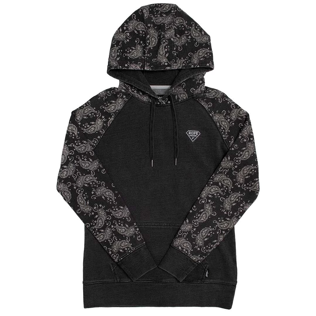 Hooey Brands Women's RLAG Paisley Accent Hoodie 1 Hooey Brands Women's RLAG Paisley Accent Hoodie